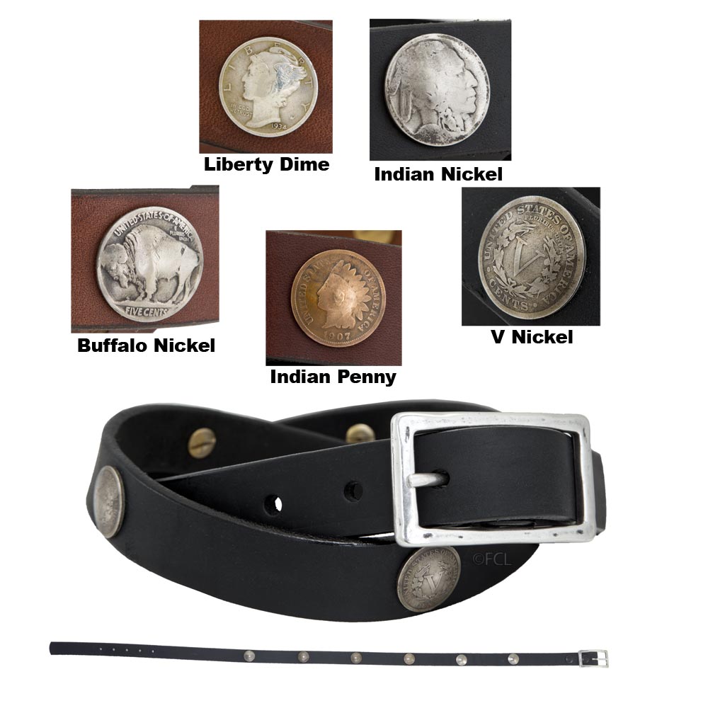 1" FCL Coin Concho Belt
