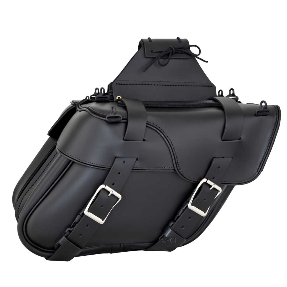 Large Deluxe Wide Angle Split Lid Saddlebag