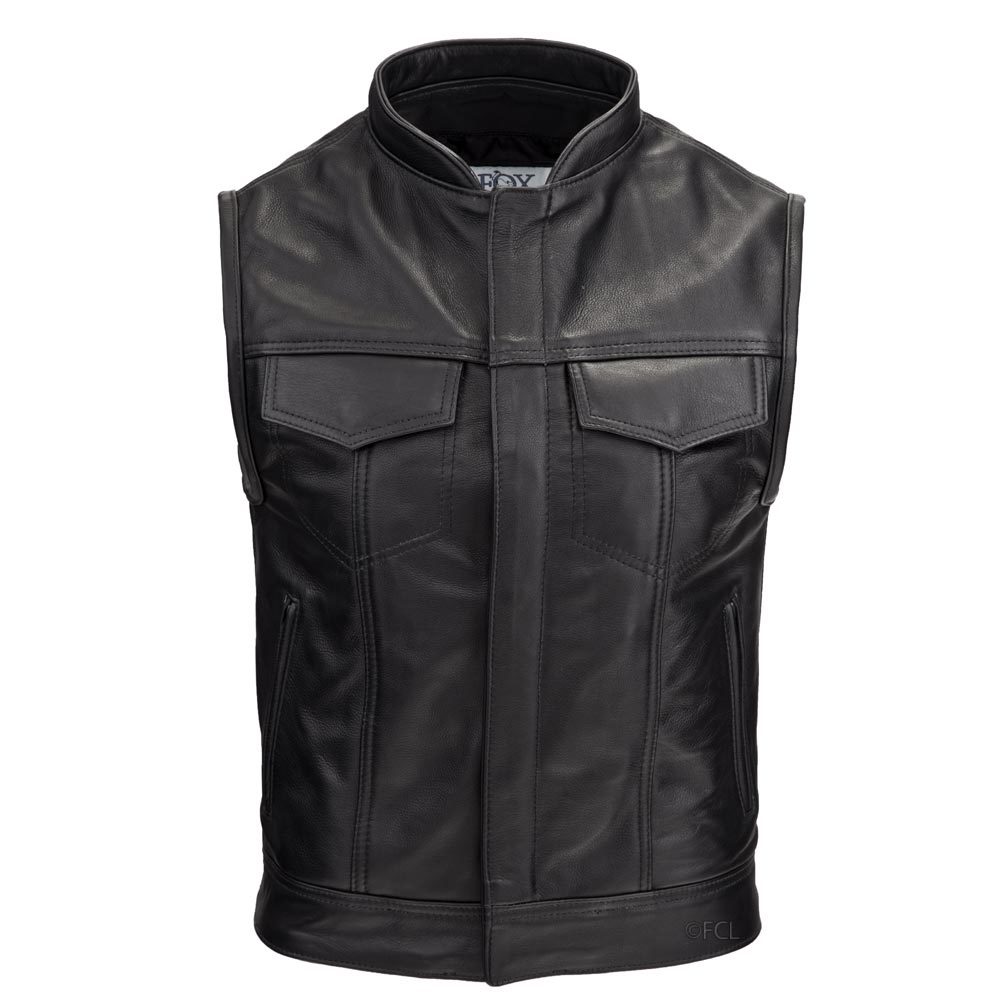 Mens Leather Rebel Vest