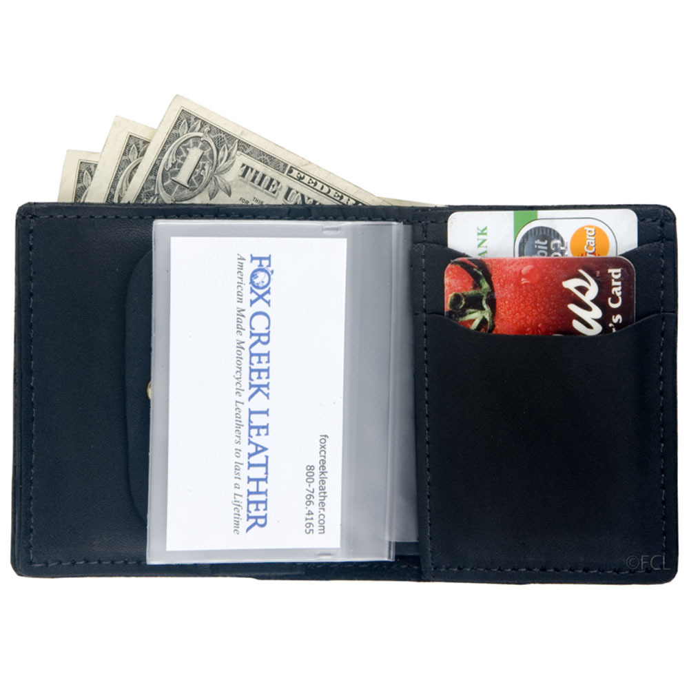 Small Bi-Fold Leather Wallet